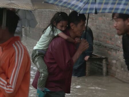 Las fuertes lluvias asociadas al monzón en Nepal causan al menos 47 muertos