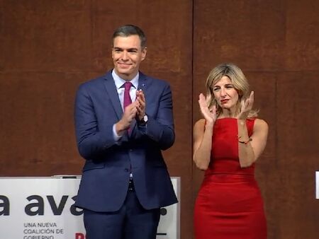 Sánchez y Díaz presentan el acuerdo programático alcanzado entre PSOE y